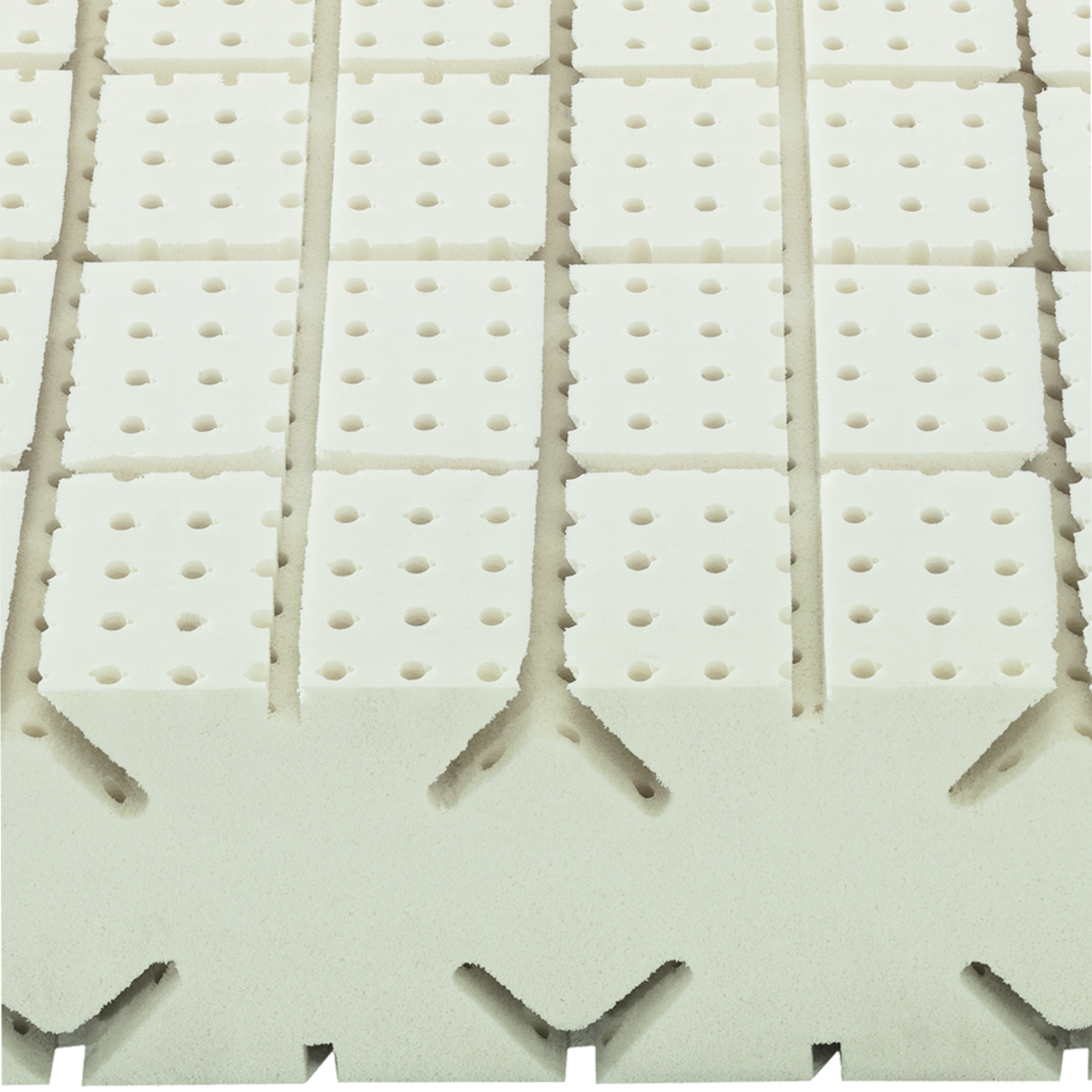 cross section & surface of female mattress core 