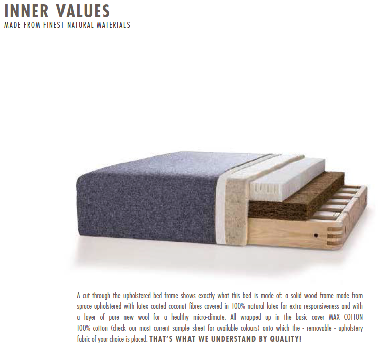 inner values: made from finest natural materials